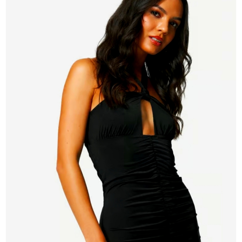 Halter keyhole dress